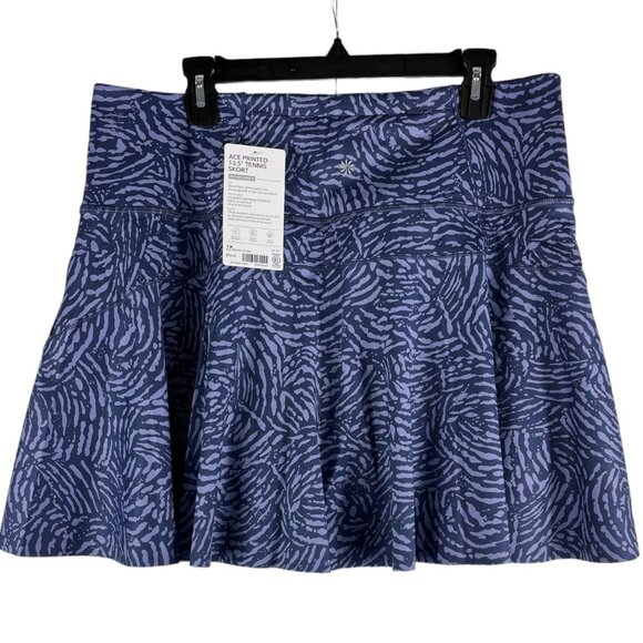 Athleta Ace Printed 13.5" Tennis Skort Abstract Fiji Medieval Violet Size 1X - Picture 3 of 16